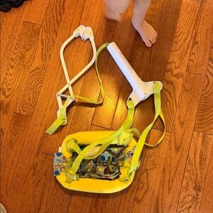 Baby Doorway Jumper with Yellow Straps